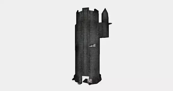 Abandoned Fully-Equipped Medieval Wizard Tower 3D model