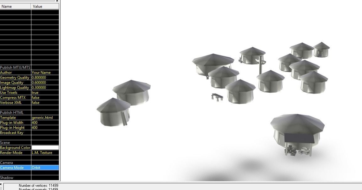 Primitive Rural Village with 13 Individual Shacks 3D model_48