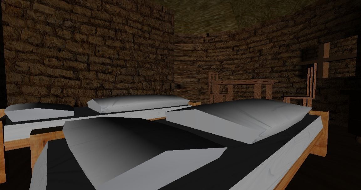 Primitive Rural Village with 13 Individual Shacks 3D model_18