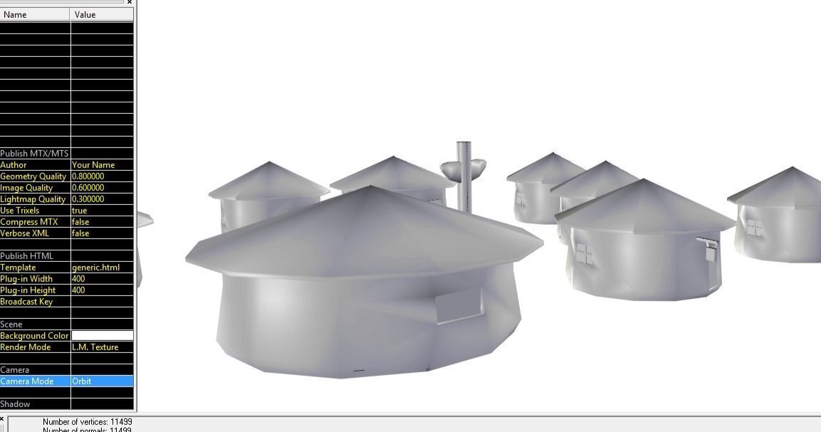 Primitive Rural Village with 13 Individual Shacks 3D model_52