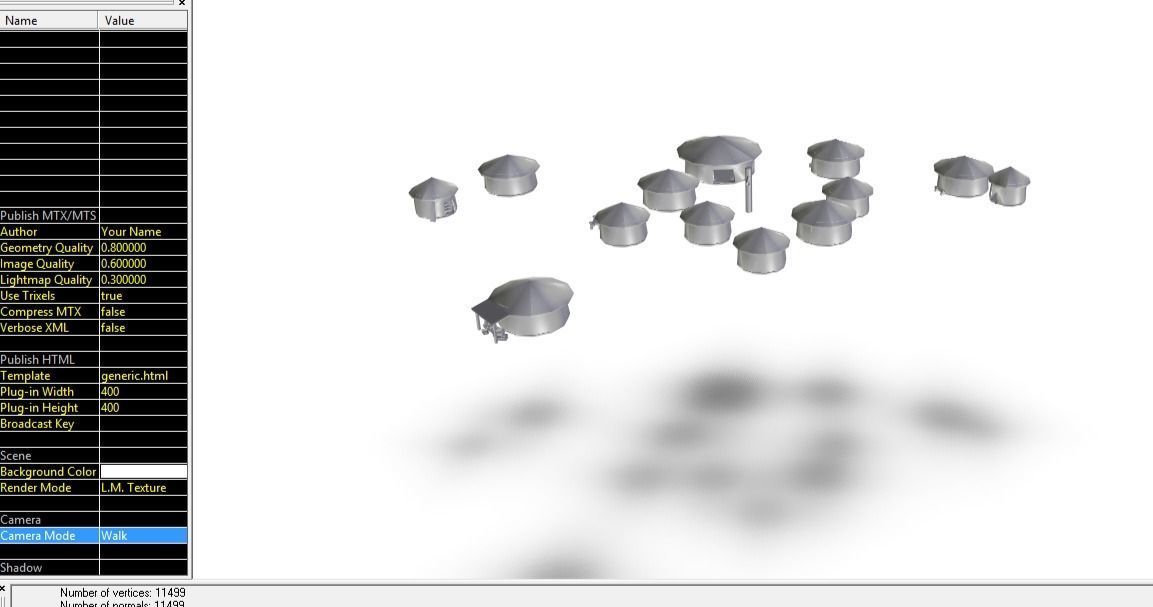 Primitive Rural Village with 13 Individual Shacks 3D model_46