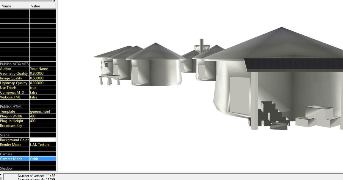 Primitive Rural Village with 13 Individual Shacks 3D model_58