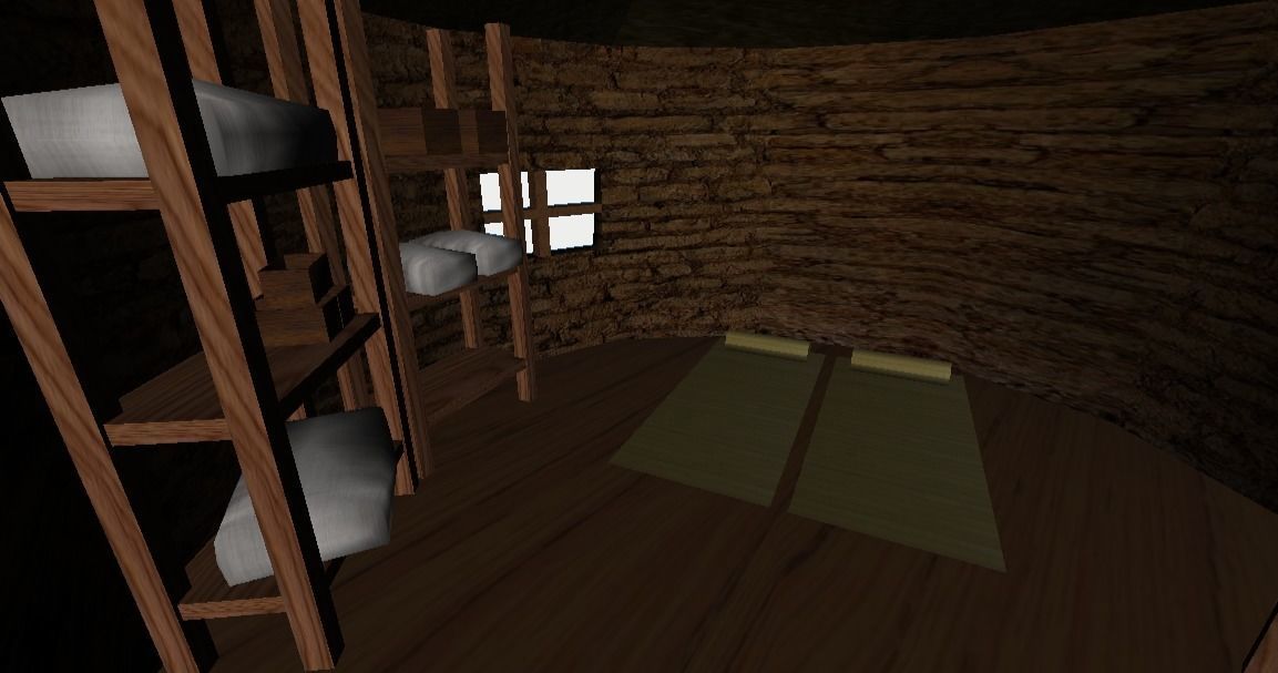 Primitive Rural Village with 13 Individual Shacks 3D model_6