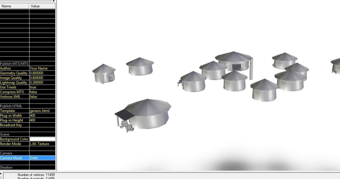 Primitive Rural Village with 13 Individual Shacks 3D model_47