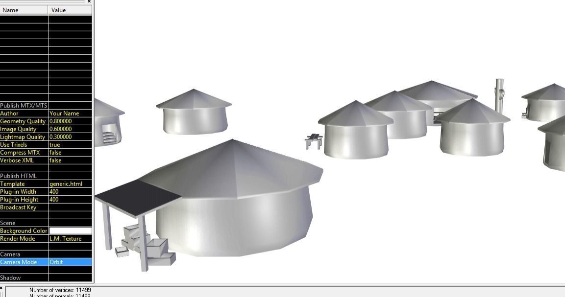 Primitive Rural Village with 13 Individual Shacks 3D model_55