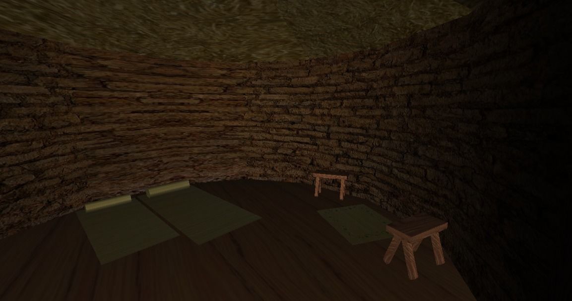 Primitive Rural Village with 13 Individual Shacks 3D model_35