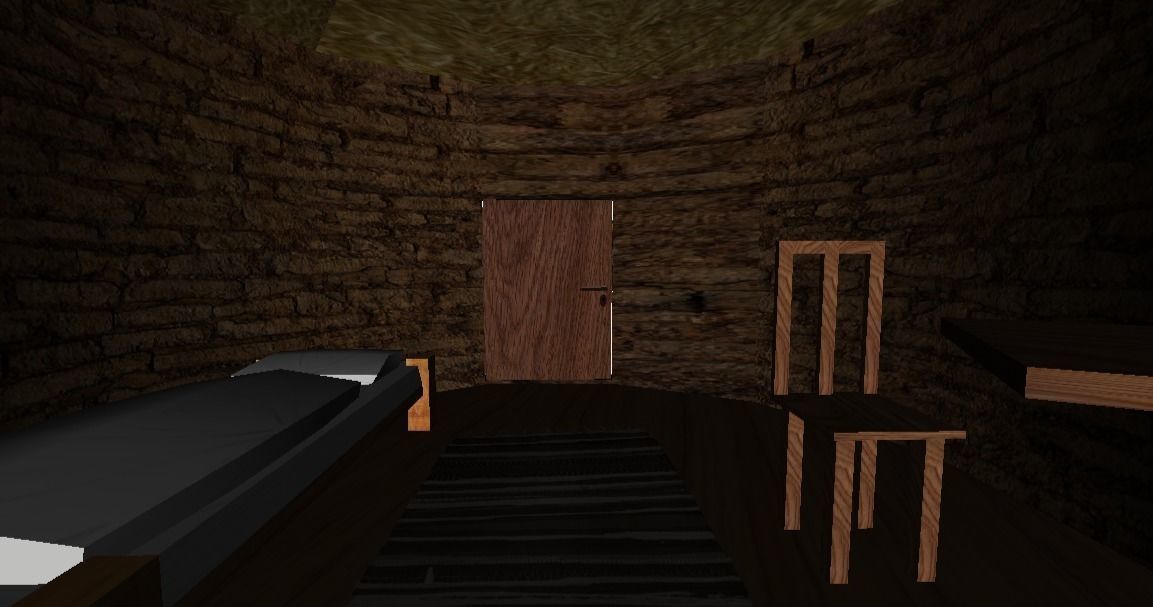 Primitive Rural Village with 13 Individual Shacks 3D model_22