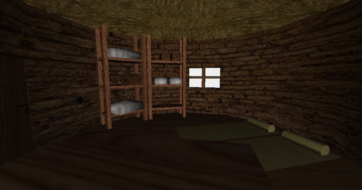 Primitive Rural Village with 13 Individual Shacks 3D model_37