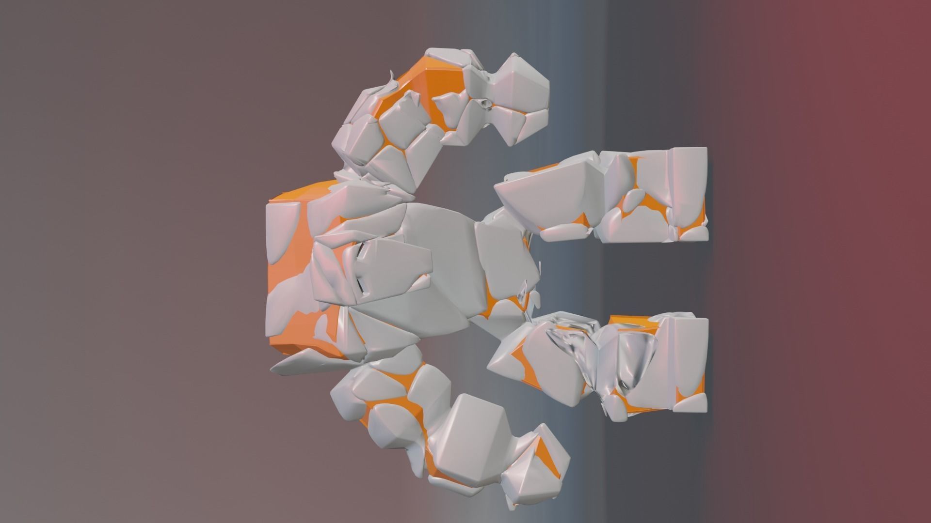 Game monsters collection Low-poly 3D model 3D model_3