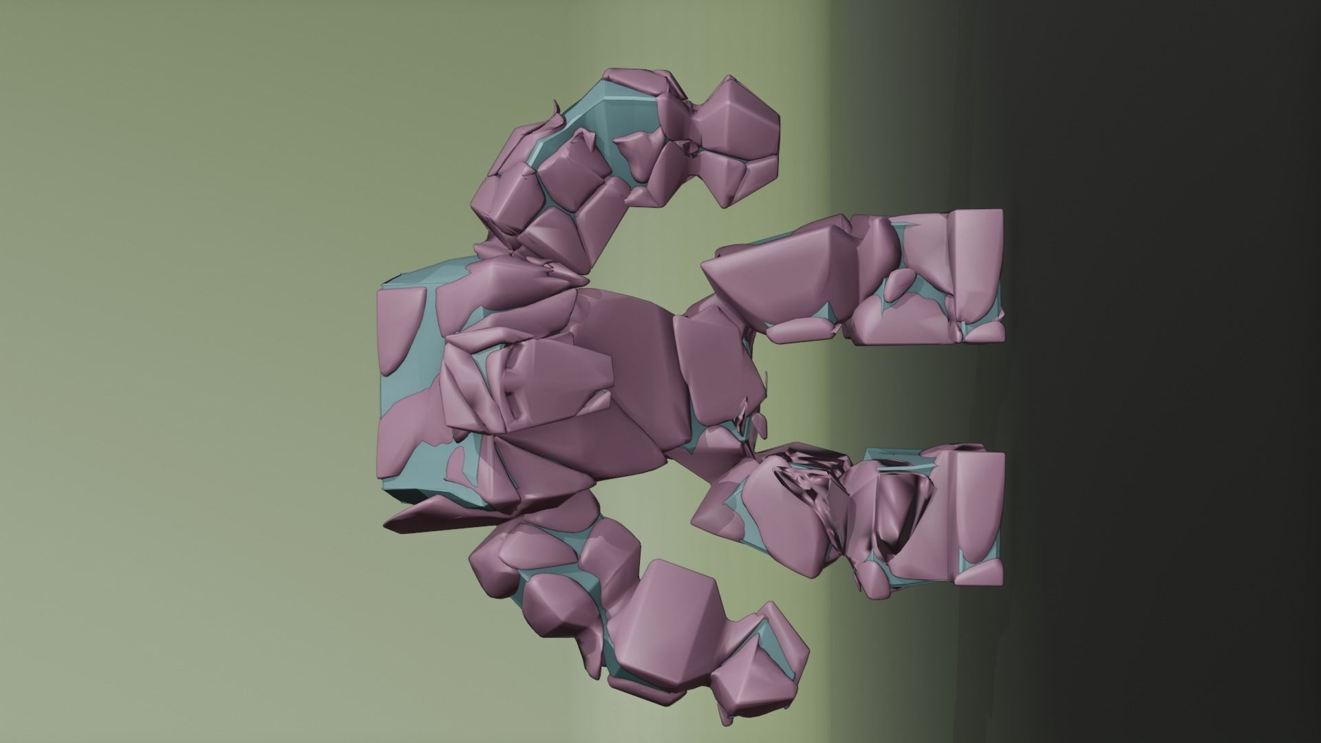 Game monsters collection Low-poly 3D model 3D model_4