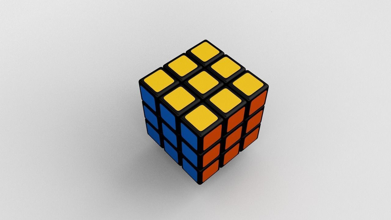 Rubix Cube 3D model_4