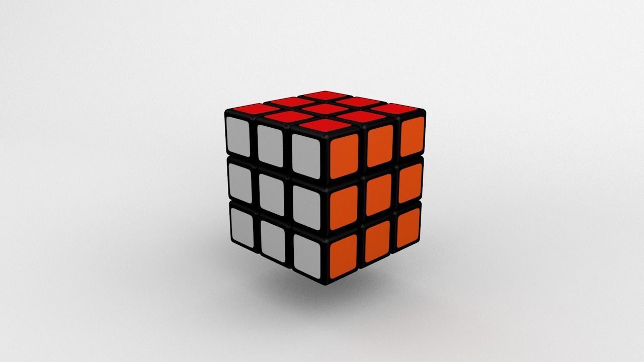 Rubix Cube 3D model_2