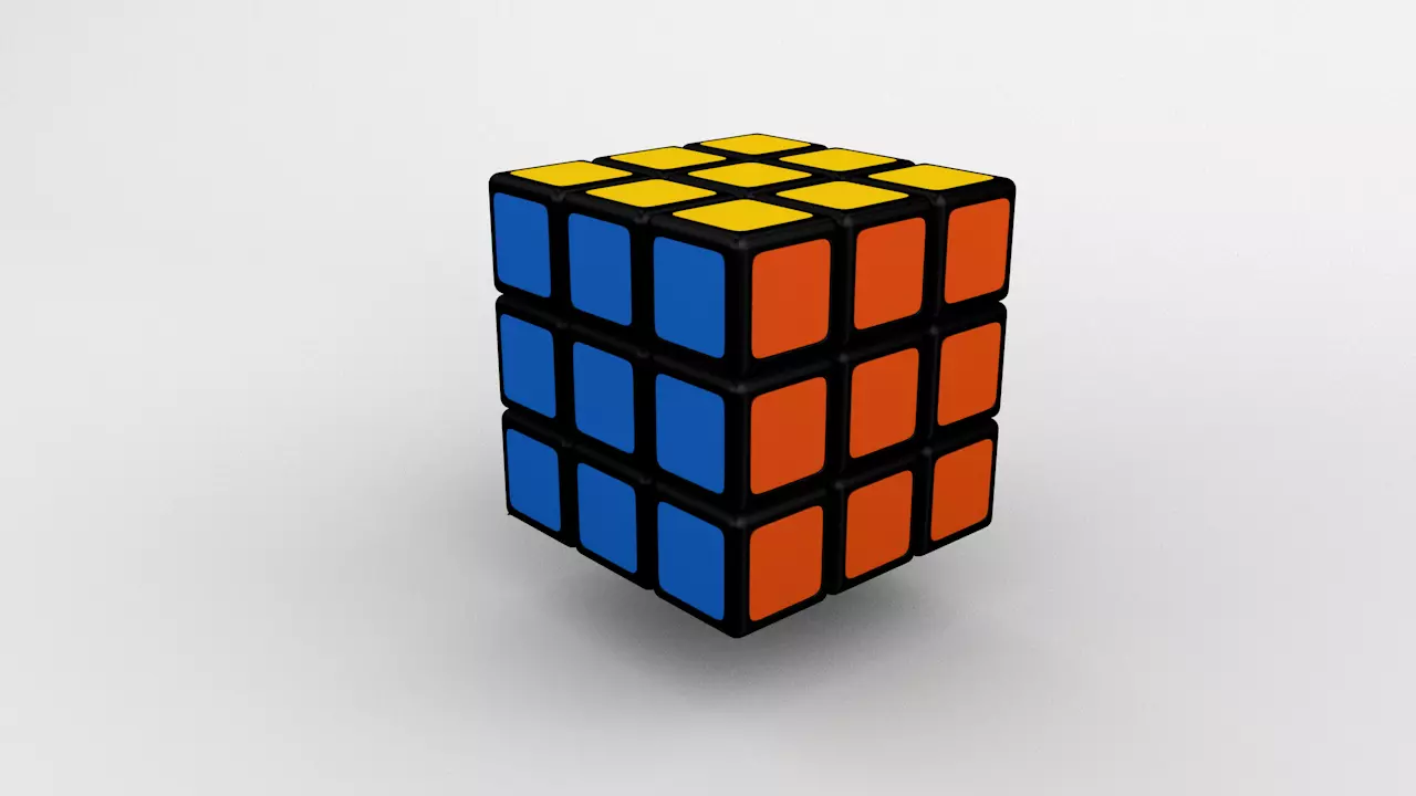 Rubix Cube 3D model_0