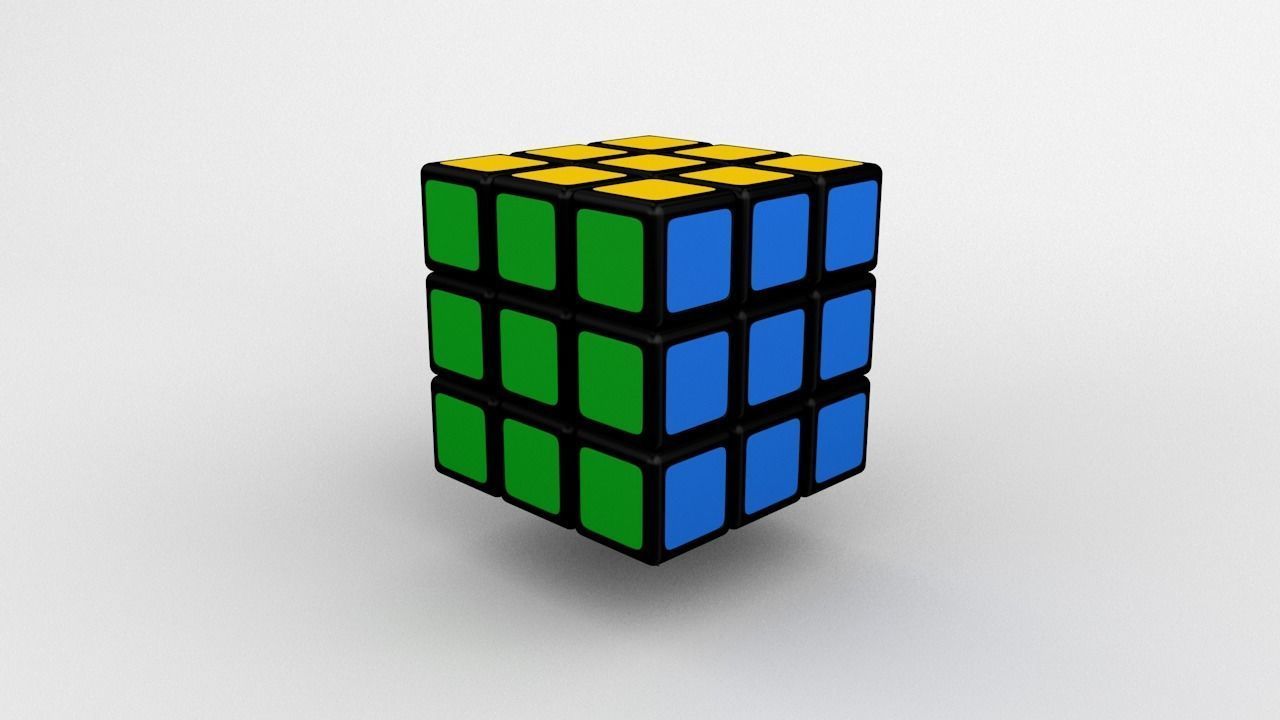 Rubix Cube 3D model_1