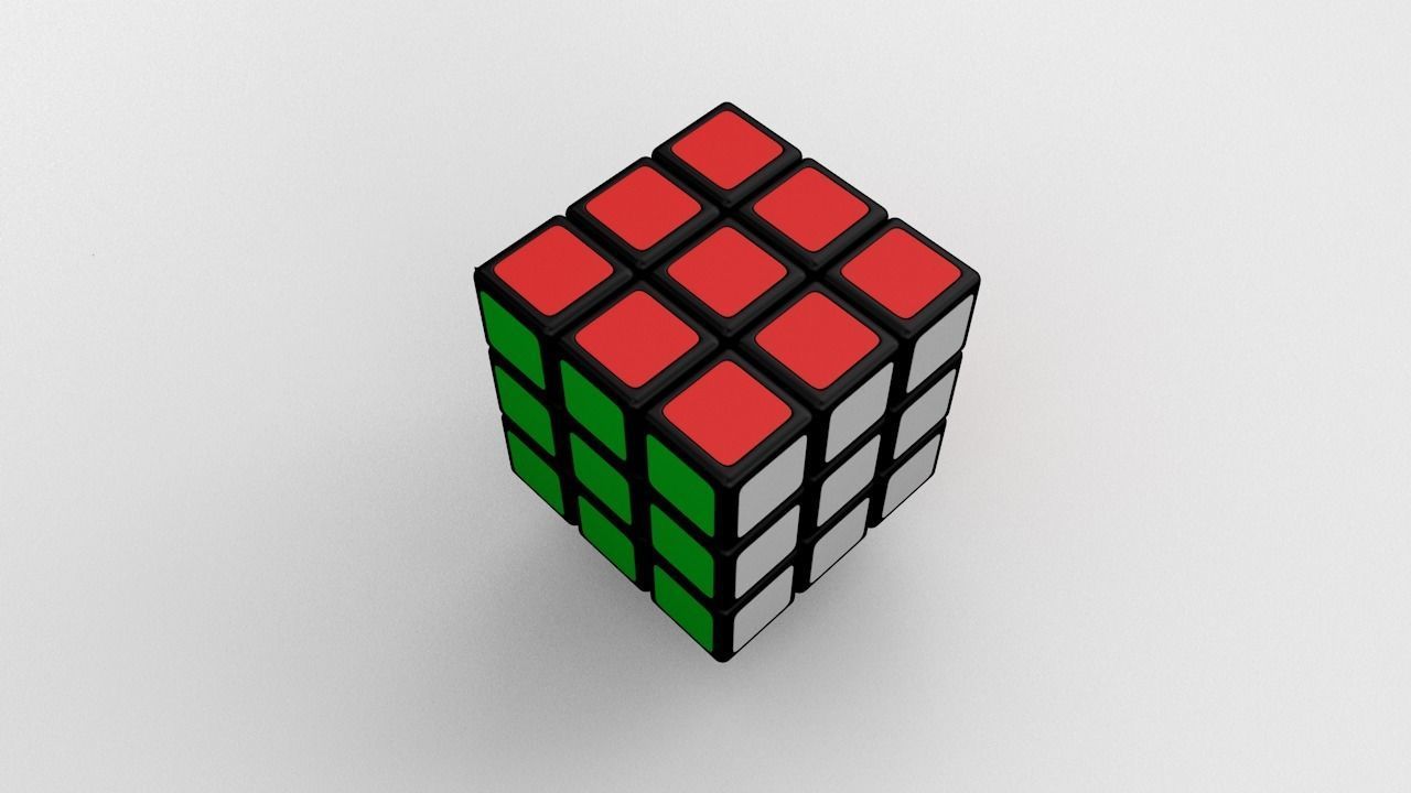 Rubix Cube 3D model_3