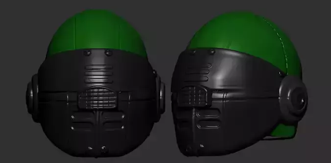 helmet high poly sculpt 3d printable ver 7 3D model