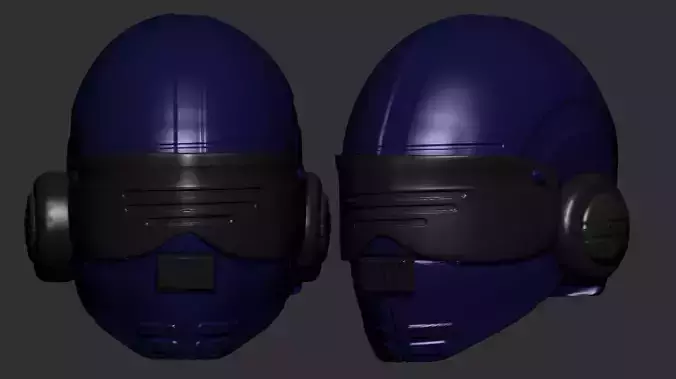 helmet high poly sculpt 3d printable ver 8 3D model