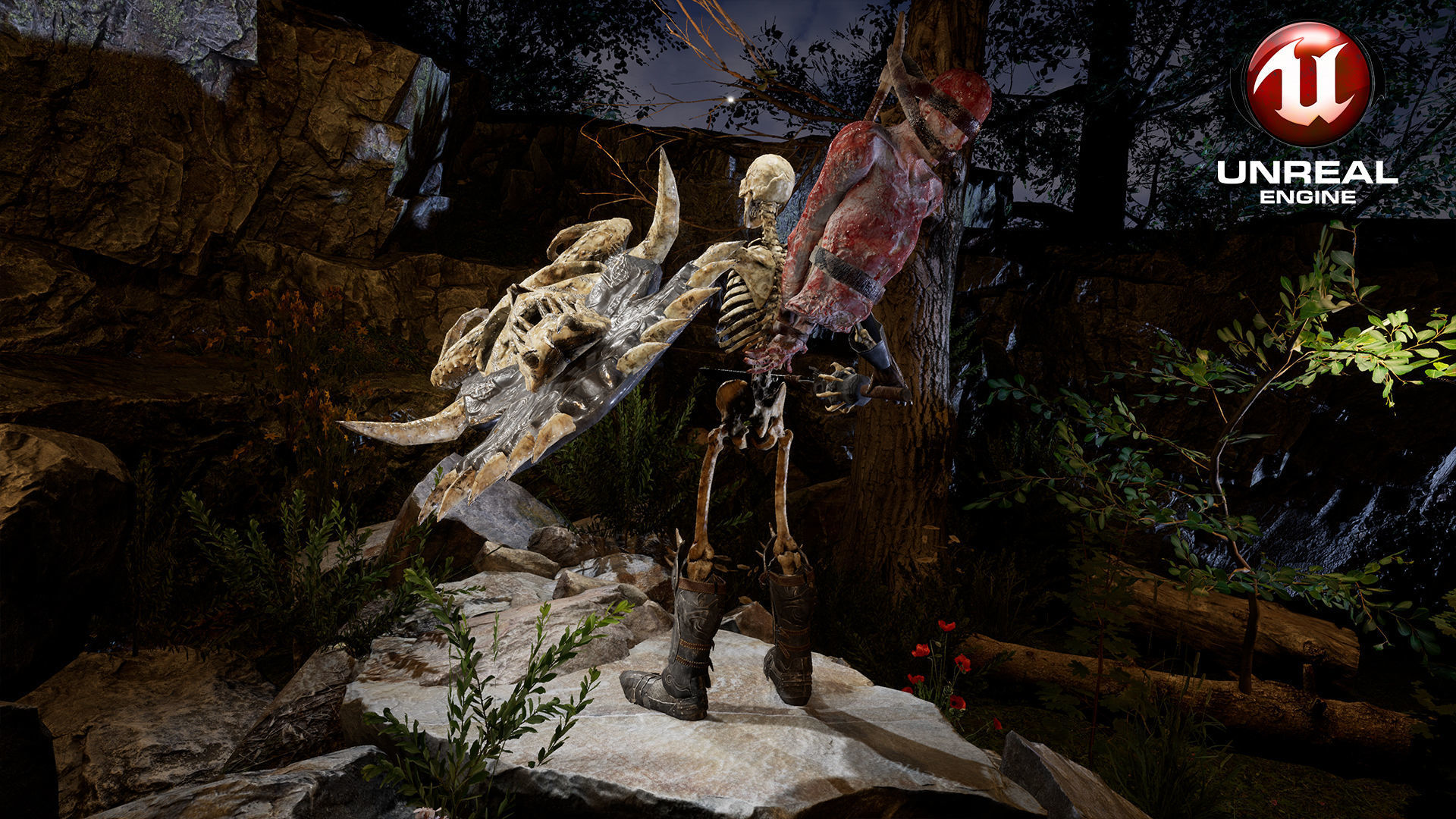 Sekeleton Heavy Warrior  Low-poly 3D model_32