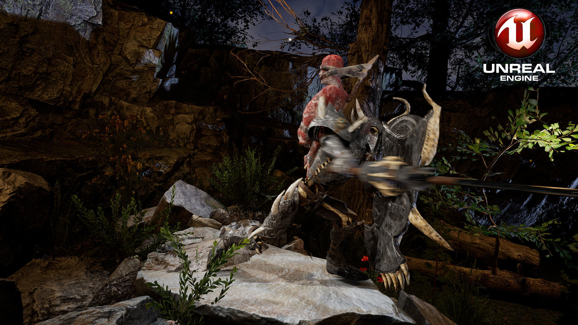 Sekeleton Heavy Warrior  Low-poly 3D model_16