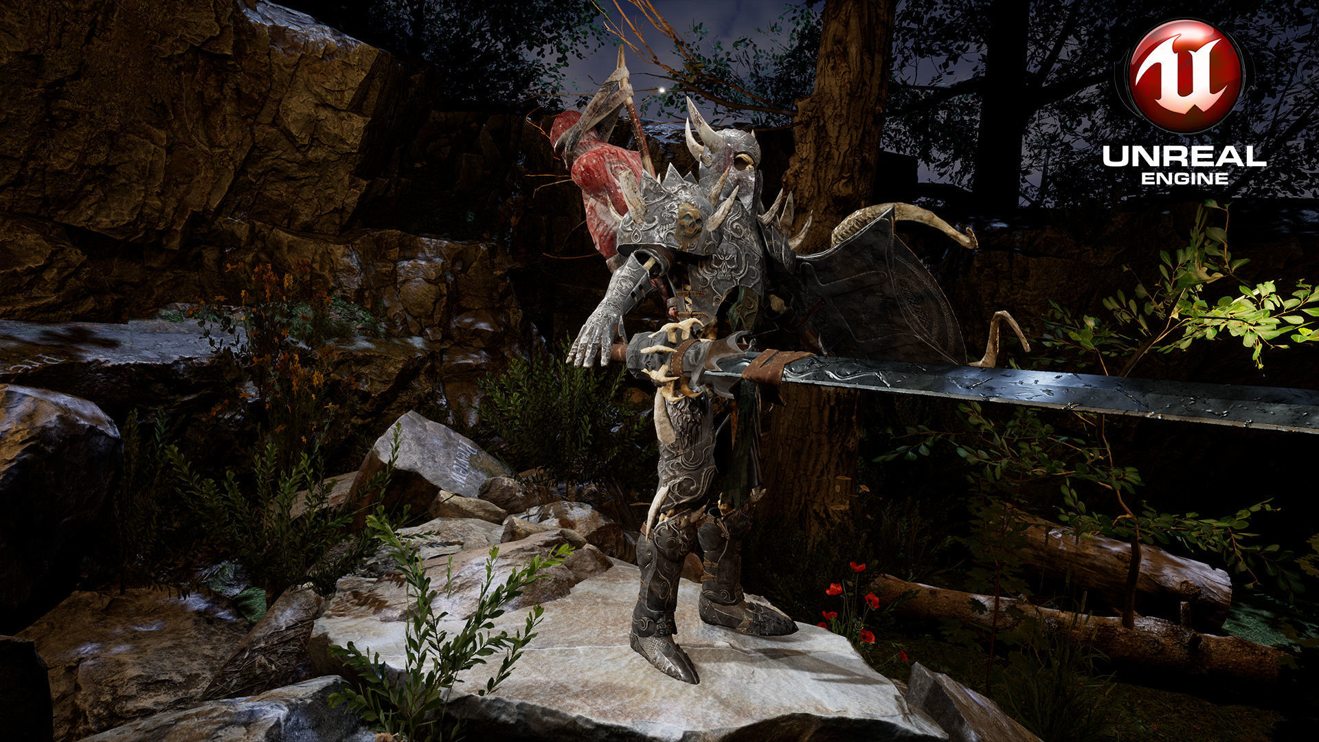 Sekeleton Heavy Warrior  Low-poly 3D model_20