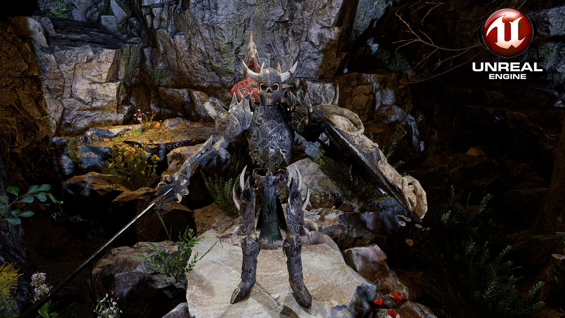 Sekeleton Heavy Warrior  Low-poly 3D model_25