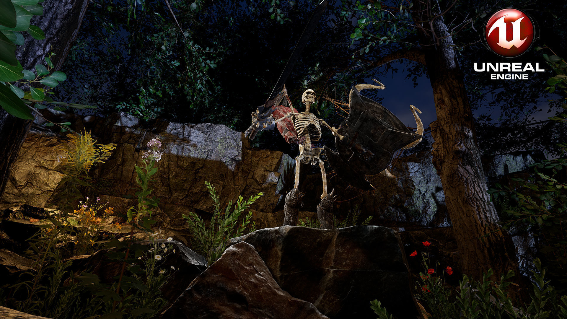 Sekeleton Heavy Warrior  Low-poly 3D model_34