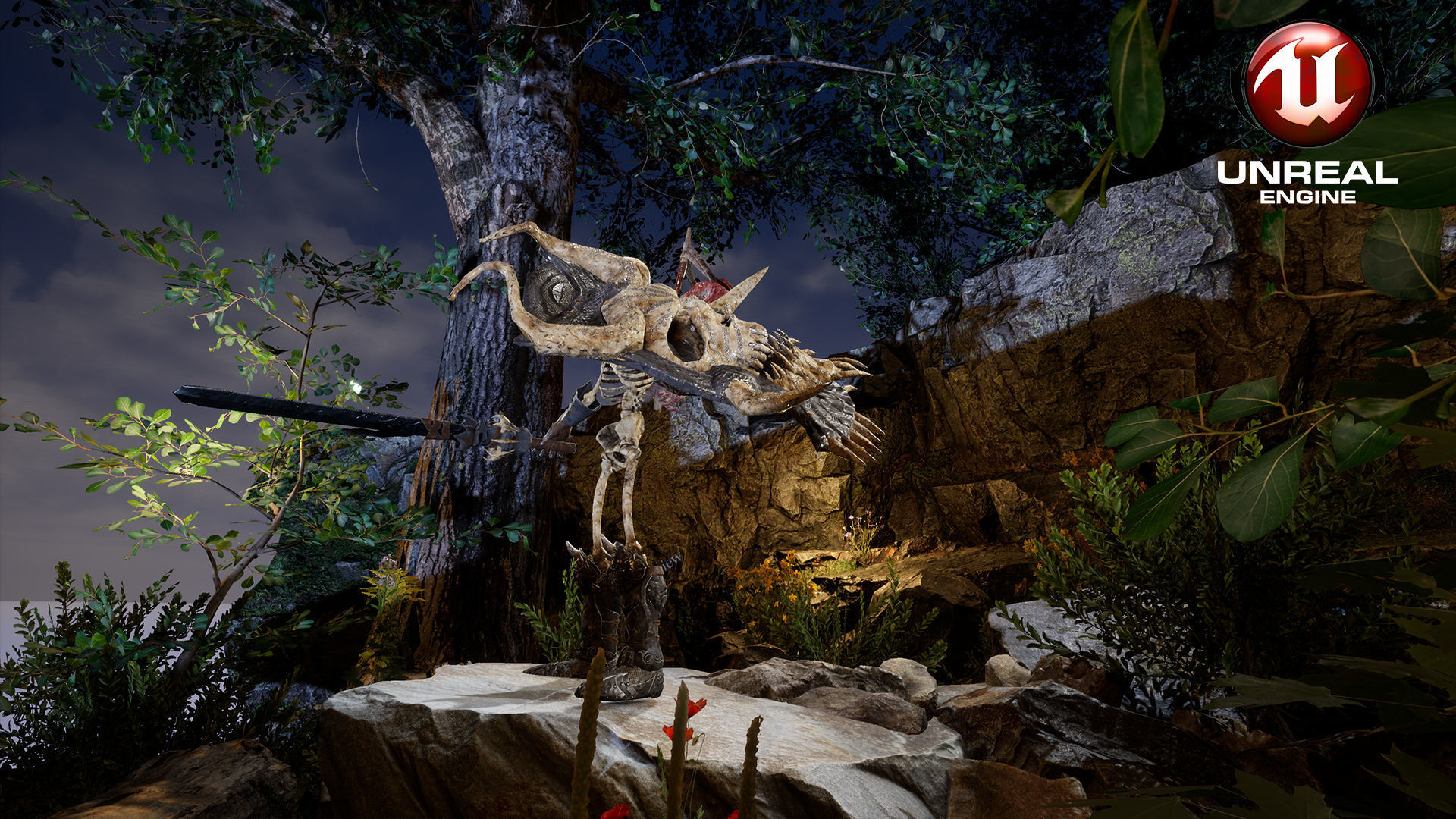 Sekeleton Heavy Warrior  Low-poly 3D model_31