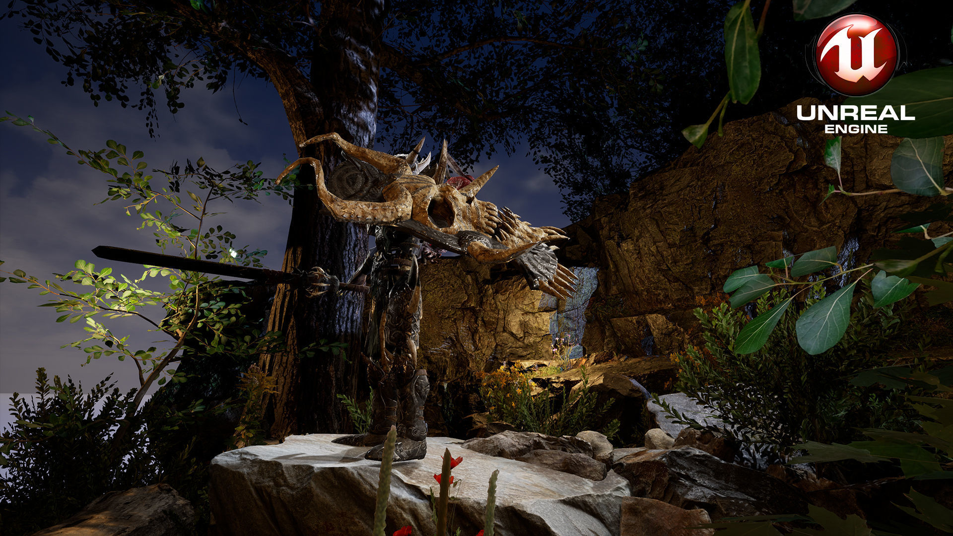 Sekeleton Heavy Warrior  Low-poly 3D model_24