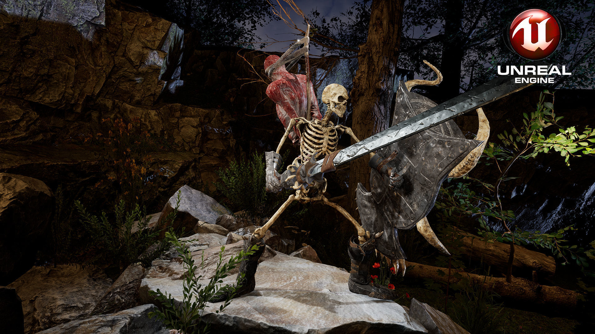 Sekeleton Heavy Warrior  Low-poly 3D model_21