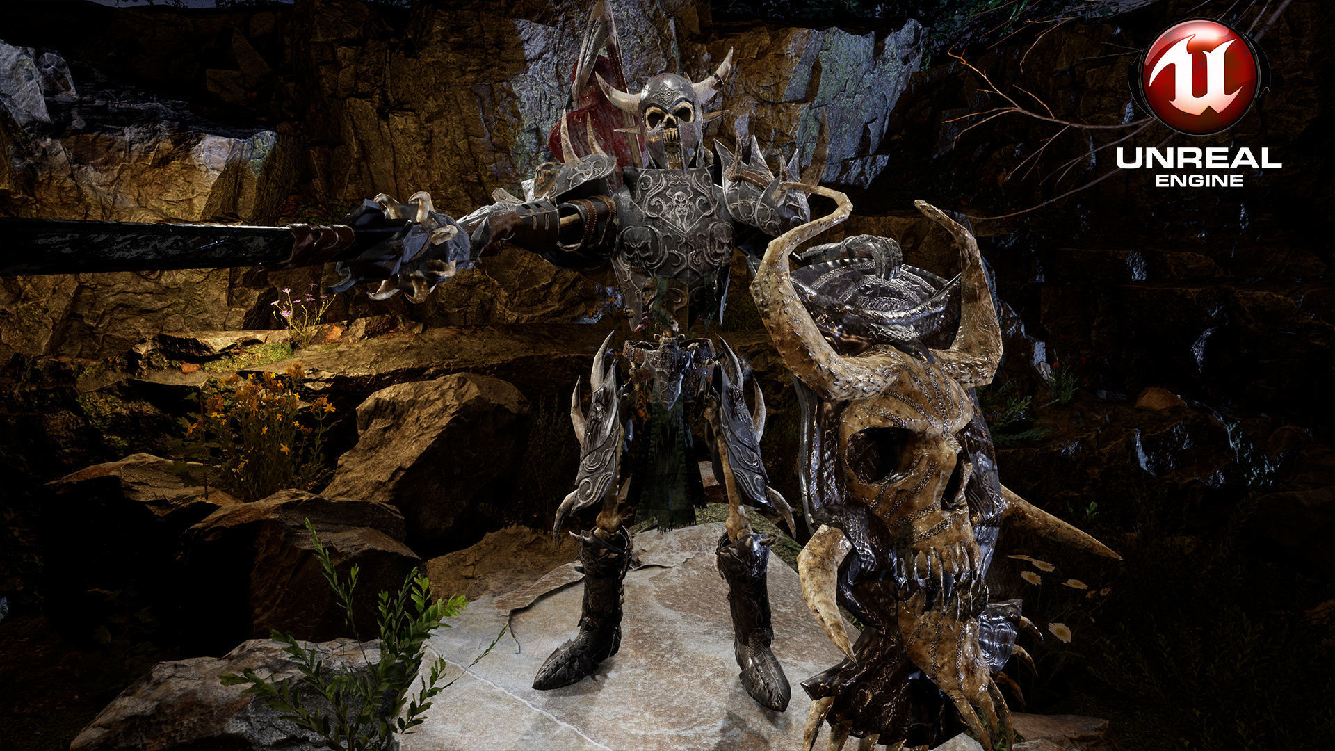 Sekeleton Heavy Warrior  Low-poly 3D model_4