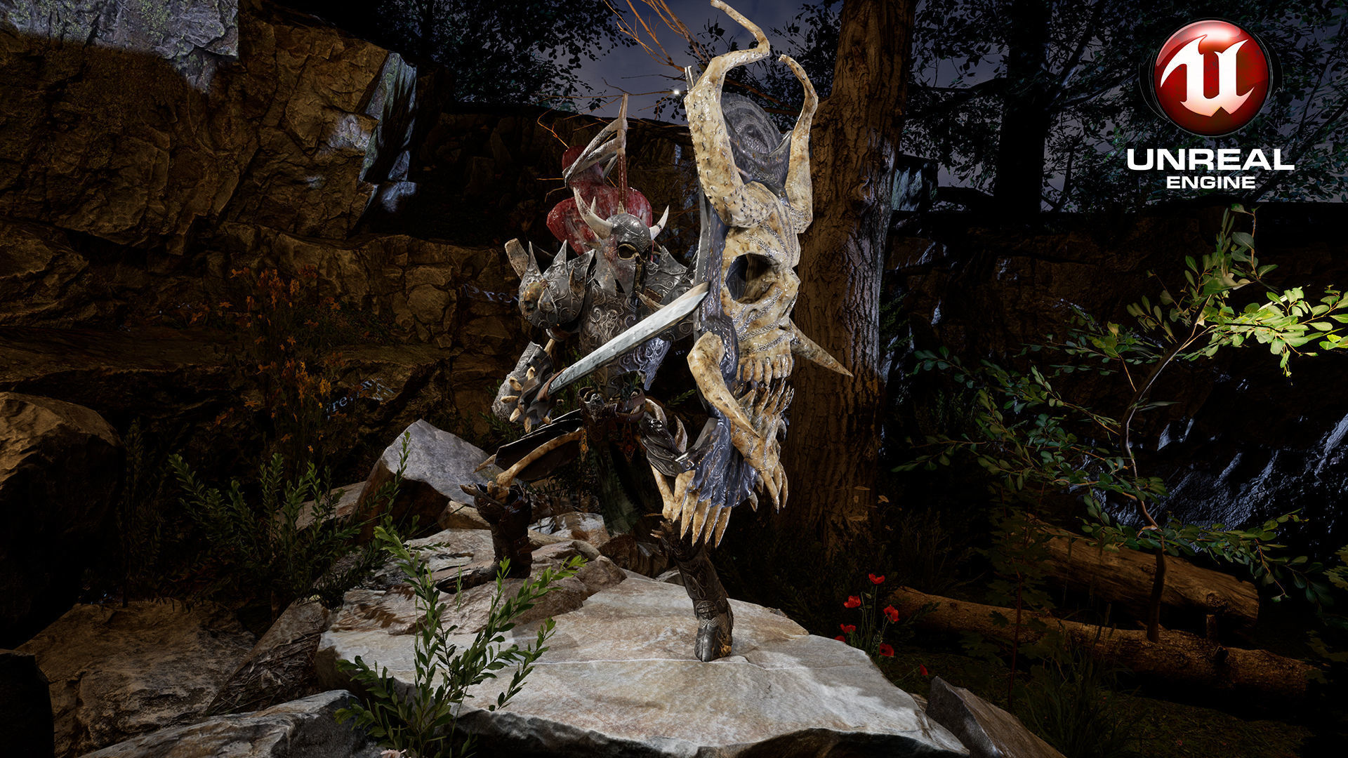 Sekeleton Heavy Warrior  Low-poly 3D model_11