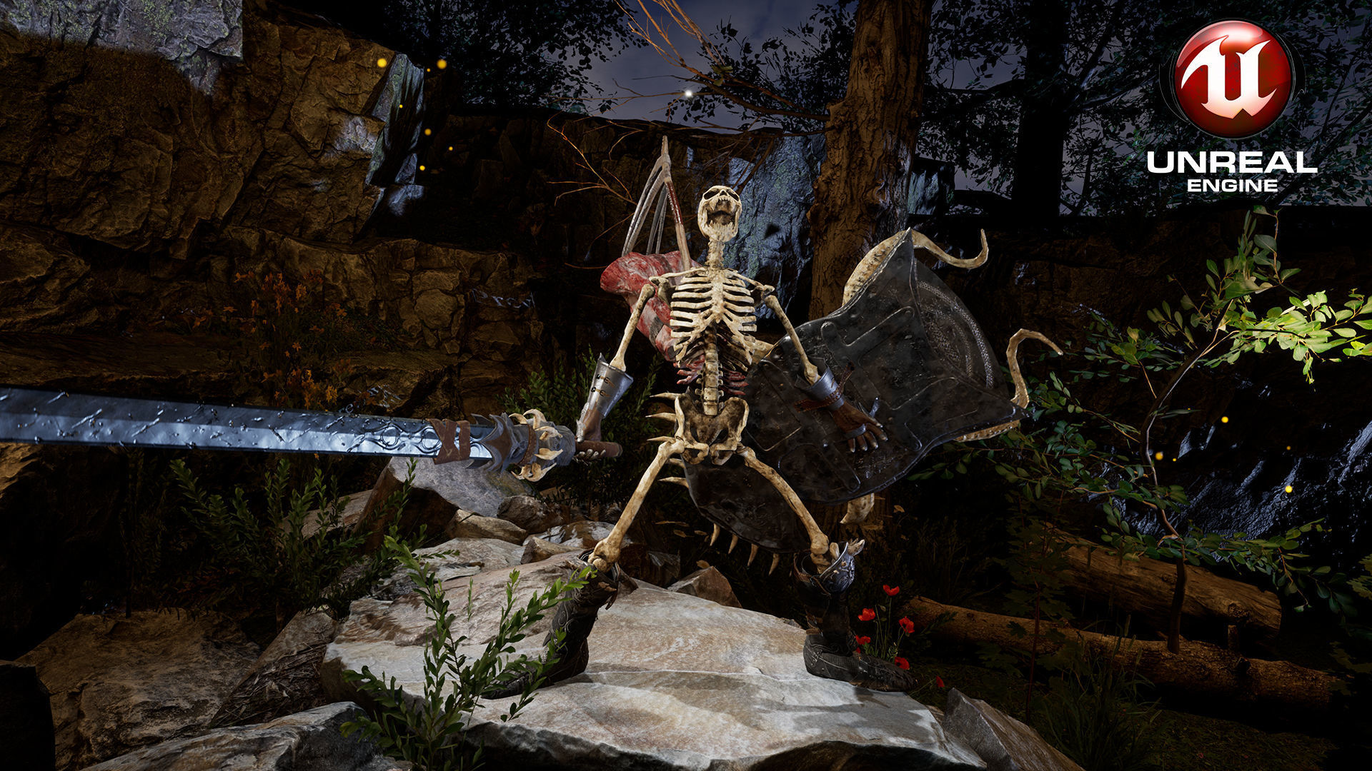 Sekeleton Heavy Warrior  Low-poly 3D model_27