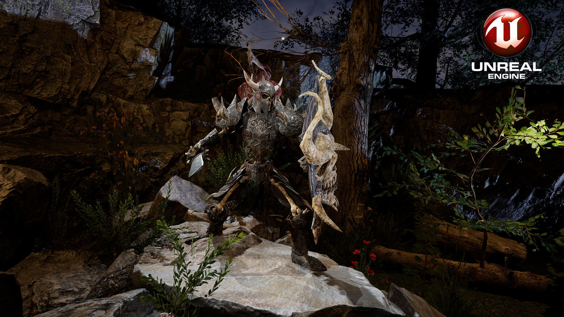 Sekeleton Heavy Warrior  Low-poly 3D model_10