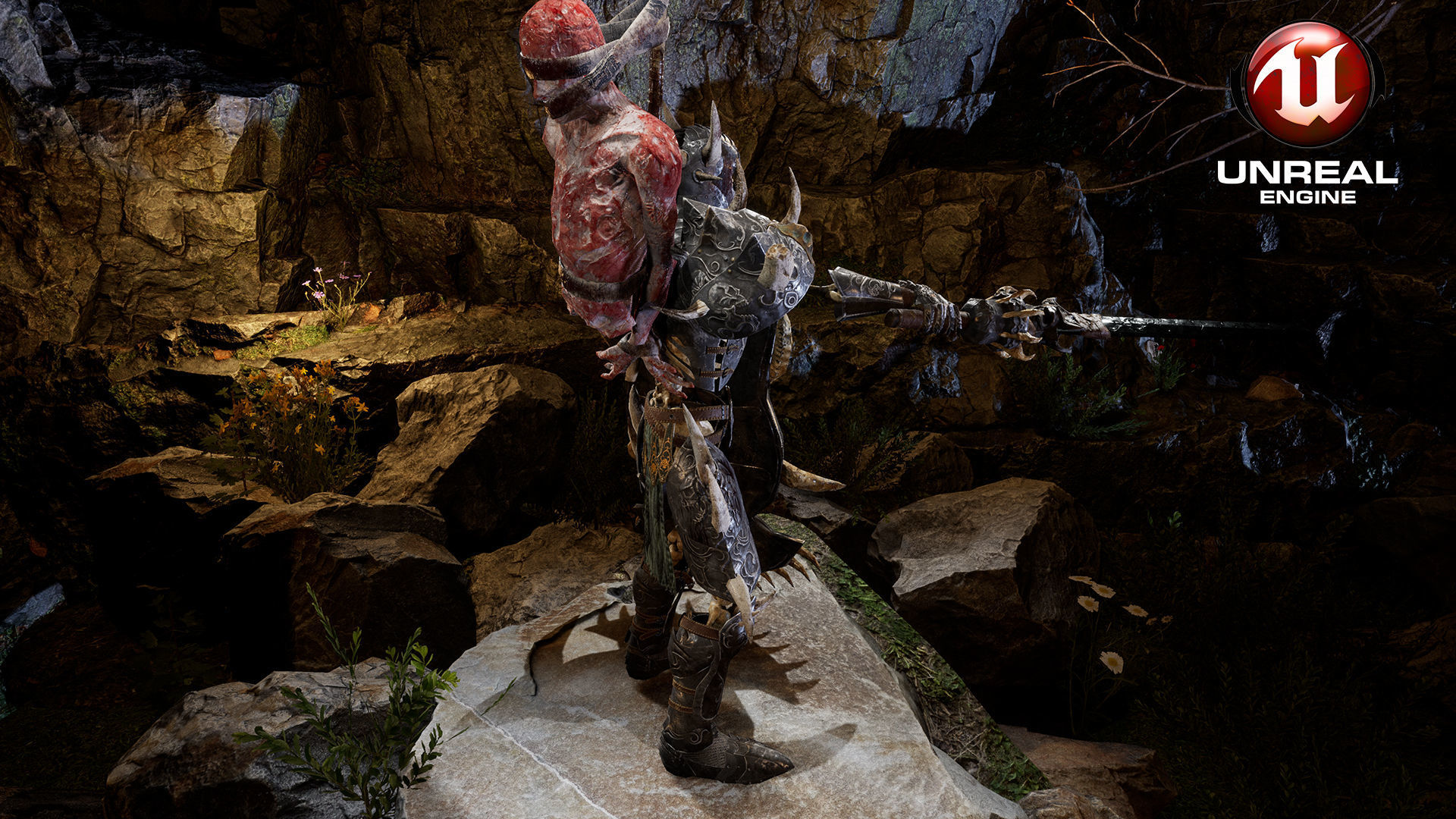 Sekeleton Heavy Warrior  Low-poly 3D model_9