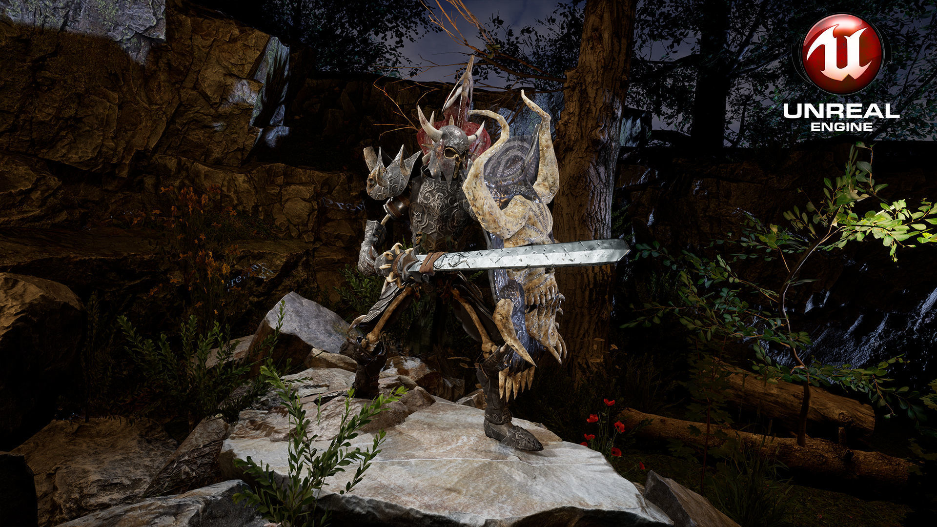 Sekeleton Heavy Warrior  Low-poly 3D model_15