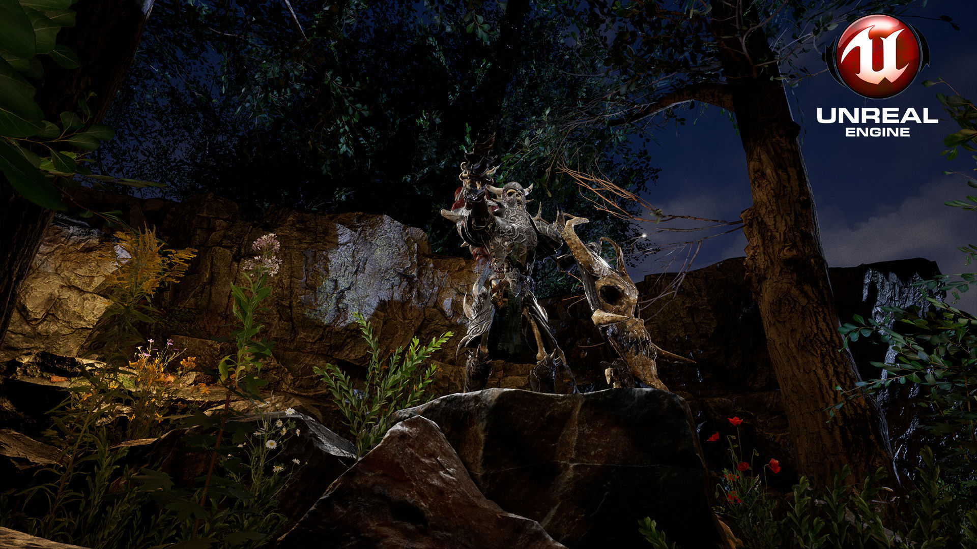 Sekeleton Heavy Warrior  Low-poly 3D model_6