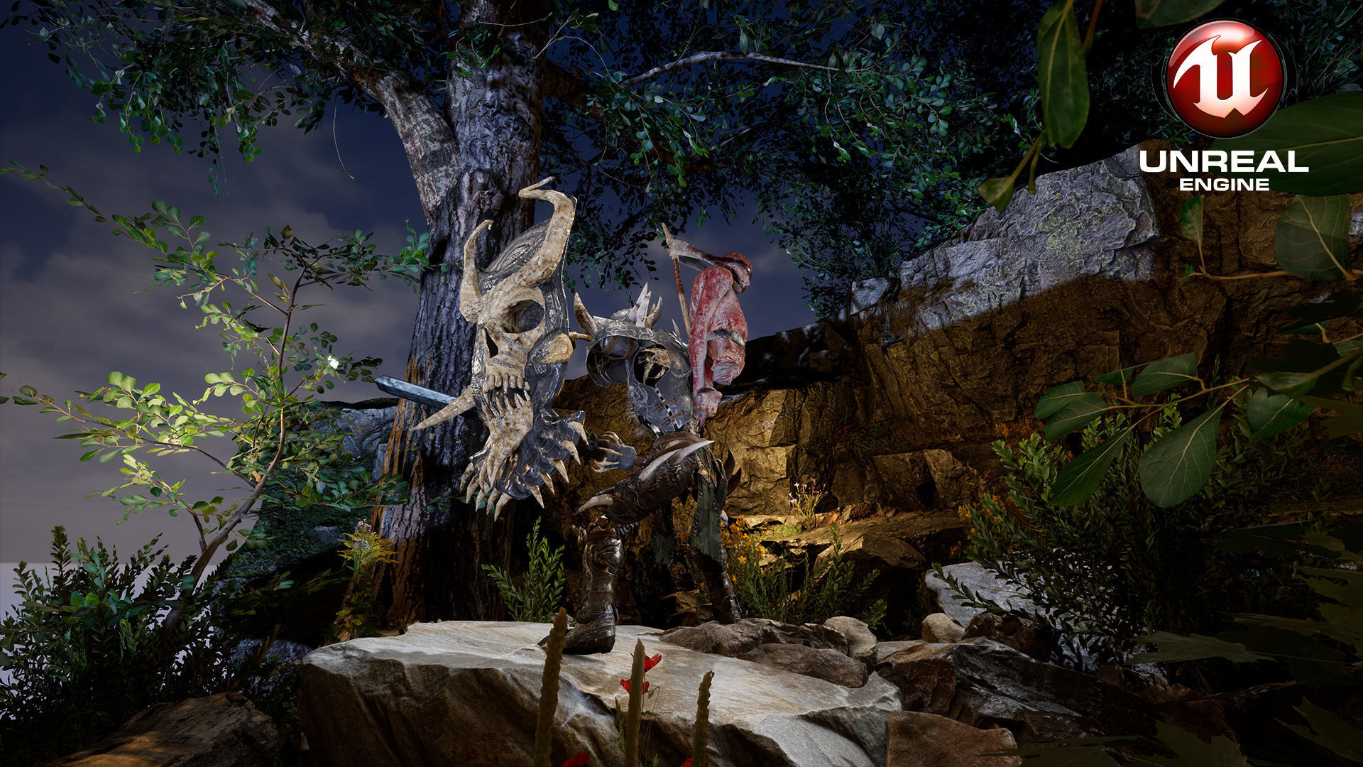 Sekeleton Heavy Warrior  Low-poly 3D model_12