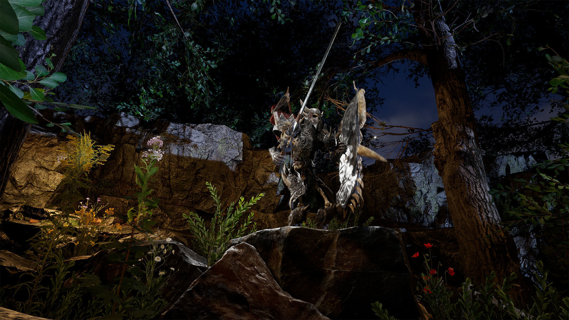 Sekeleton Heavy Warrior  Low-poly 3D model_14