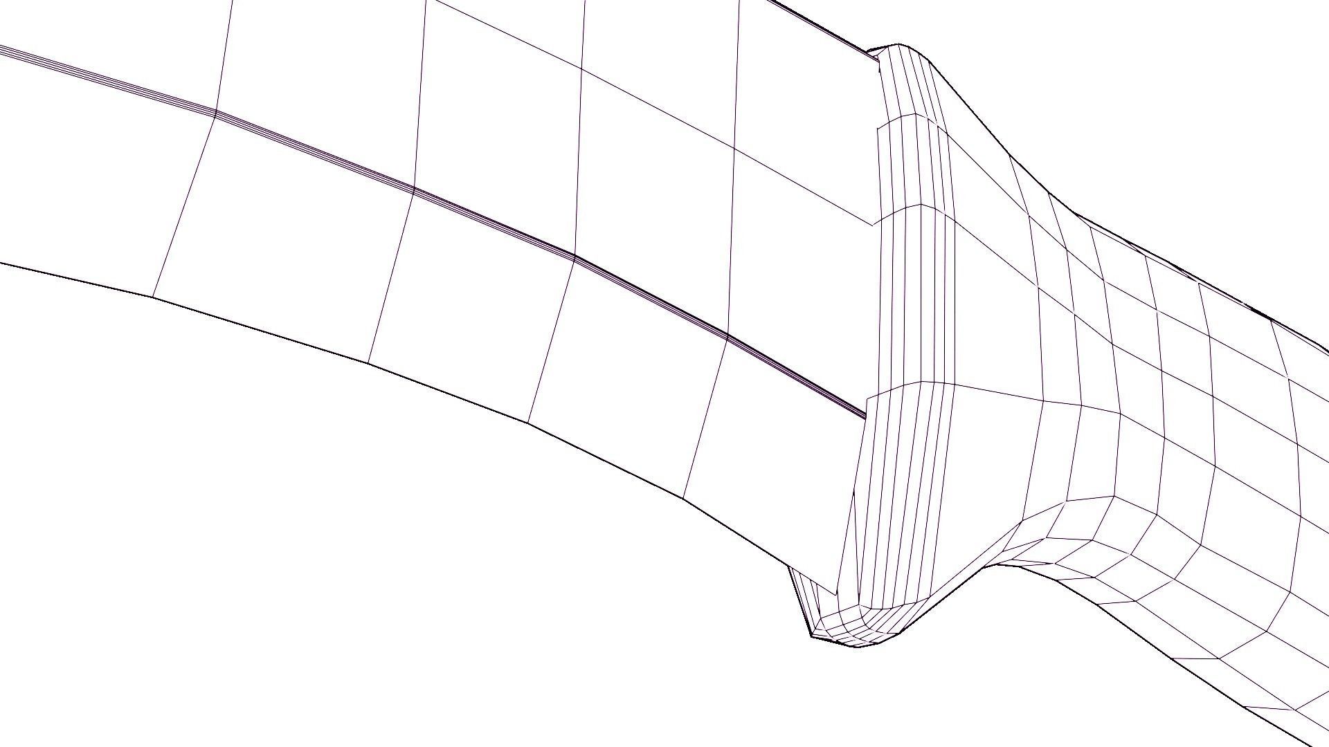 Machete knife Free low-poly 3D model_9