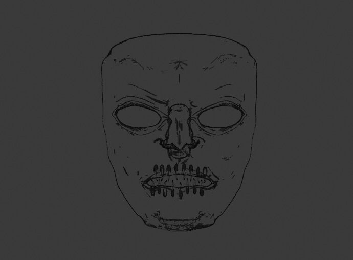 Halloween mask 3D model_10