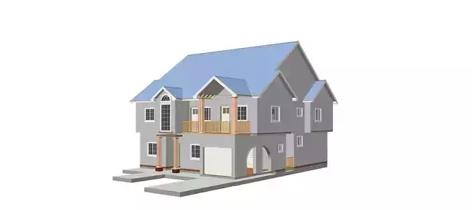 Cottage house with roof