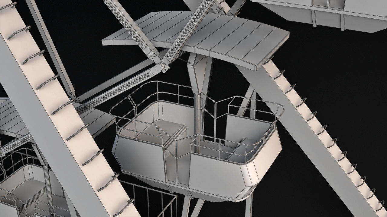 FERRIS WHEEL 3D MAX 3D model_12