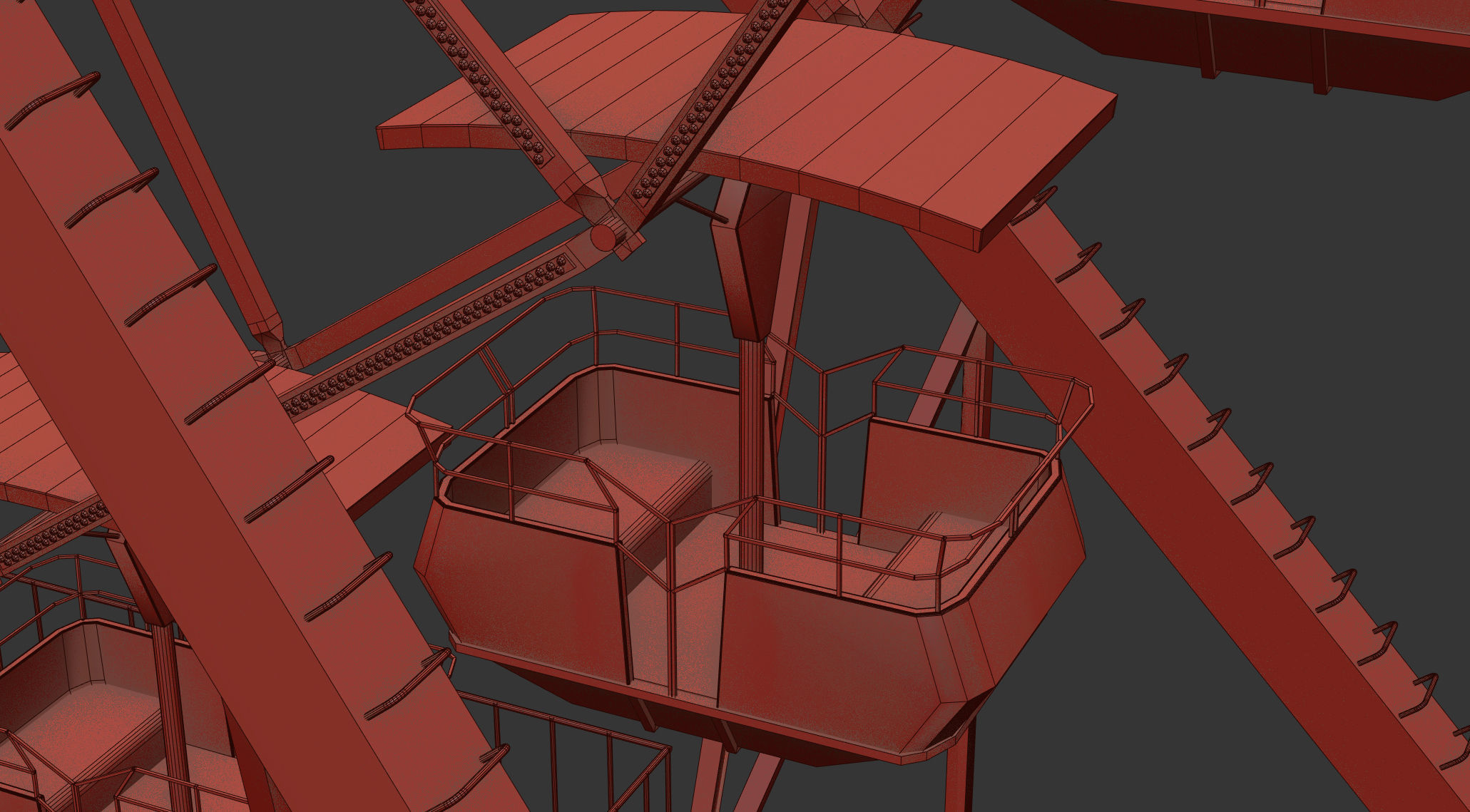 FERRIS WHEEL 3D MAX 3D model_11