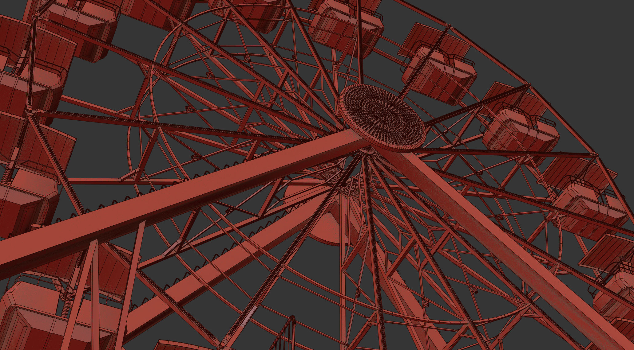 FERRIS WHEEL 3D MAX 3D model_2
