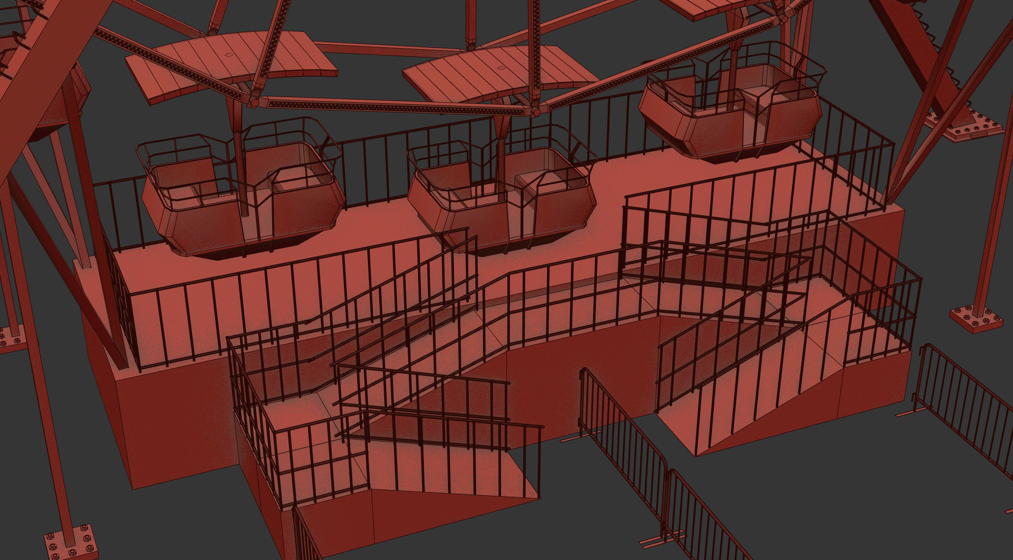 FERRIS WHEEL 3D MAX 3D model_8