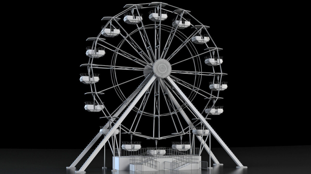 FERRIS WHEEL 3D MAX 3D model_6