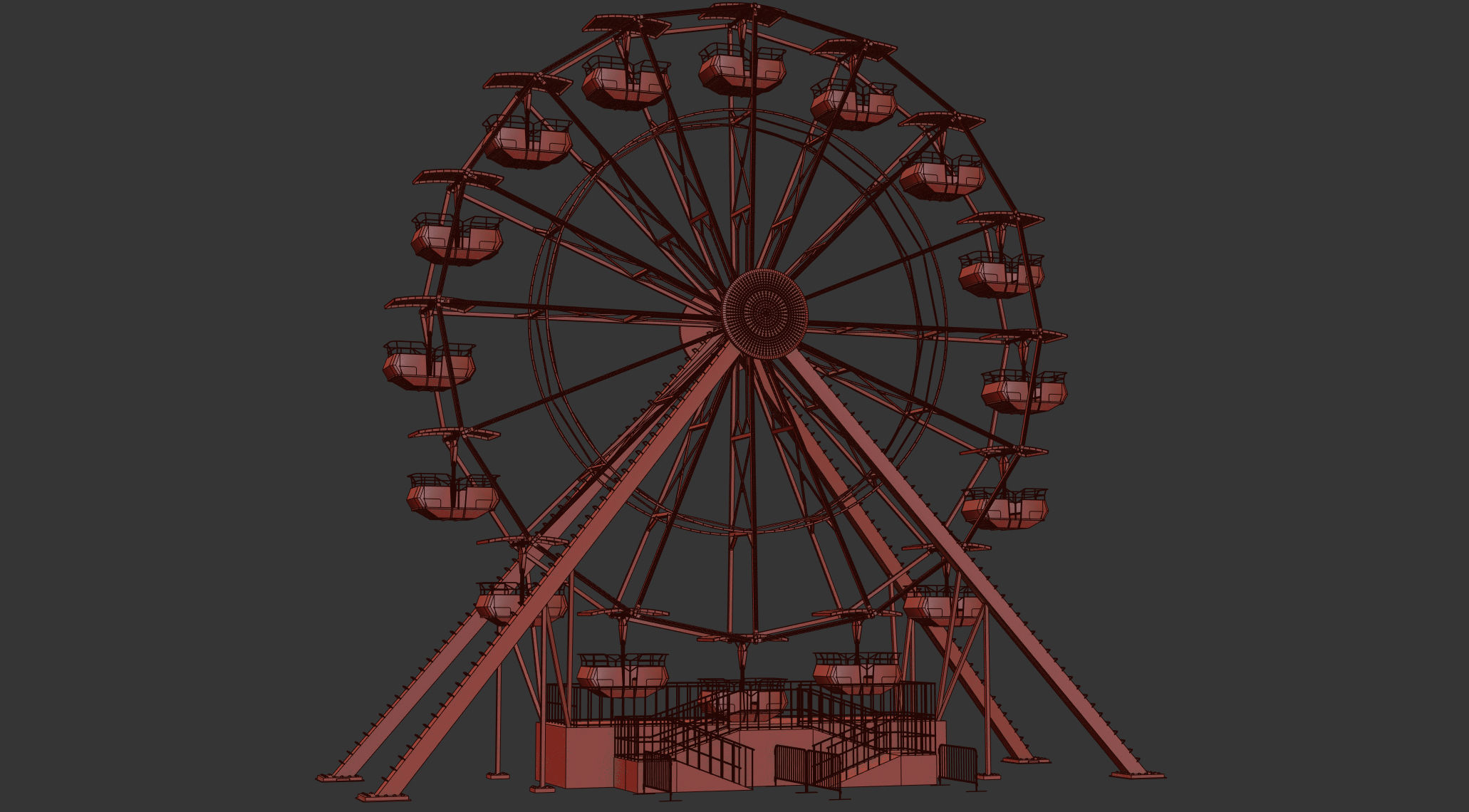 FERRIS WHEEL 3D MAX 3D model_5