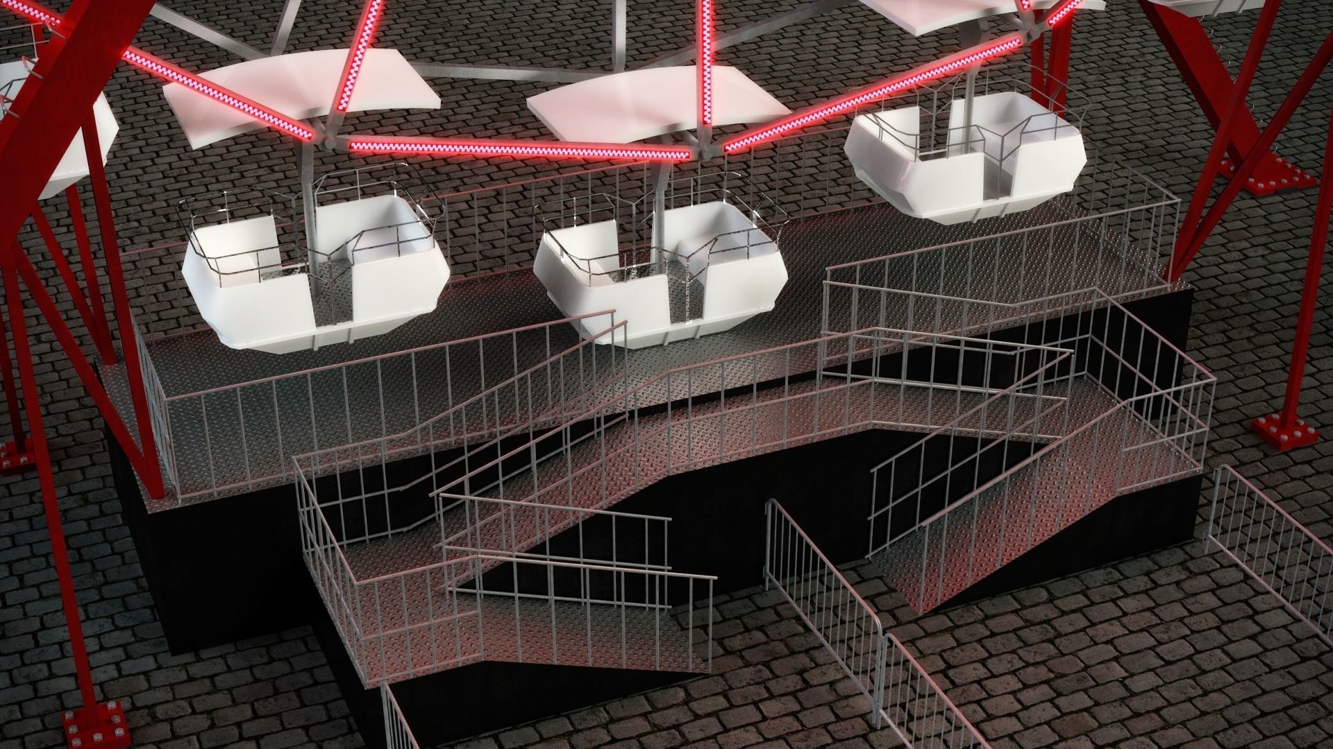 FERRIS WHEEL 3D MAX 3D model_7