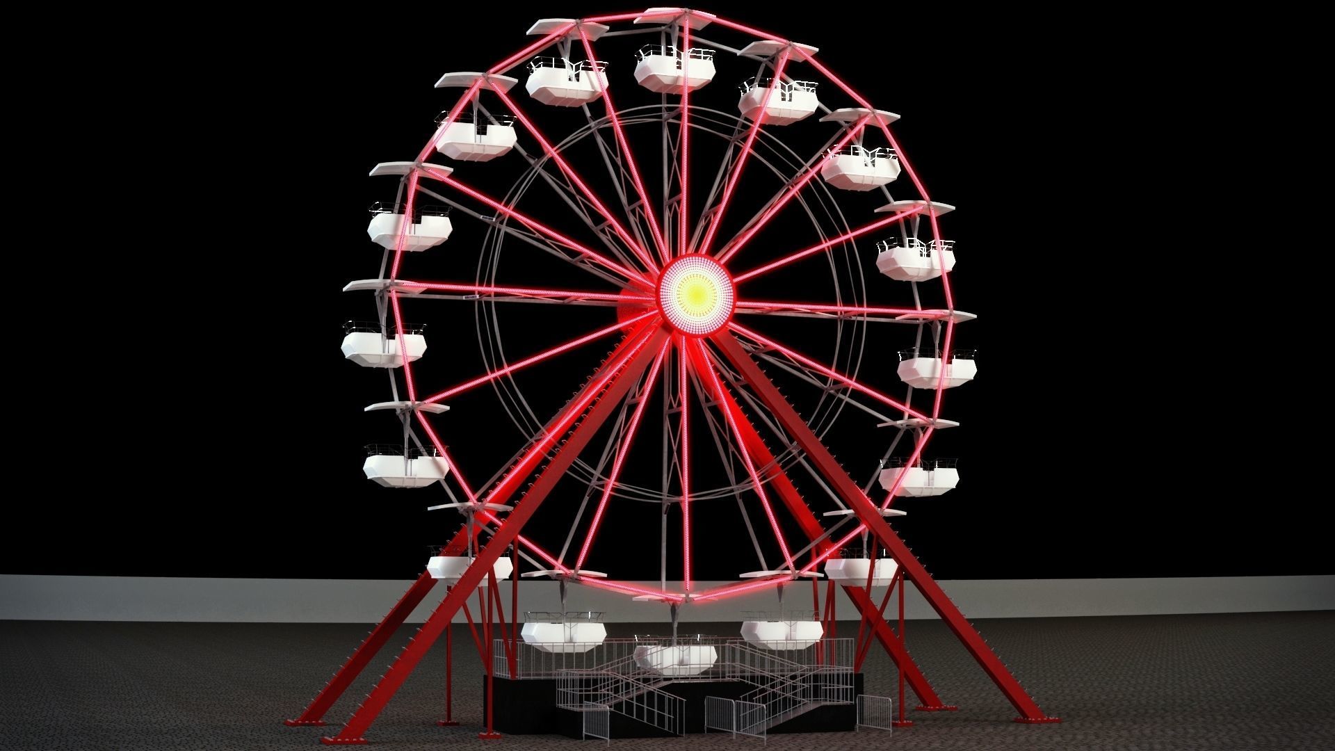 FERRIS WHEEL 3D MAX 3D model_4