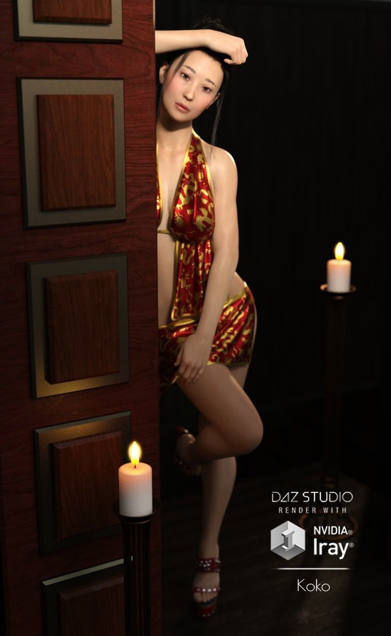 Koko - Asian Female 3D model_2